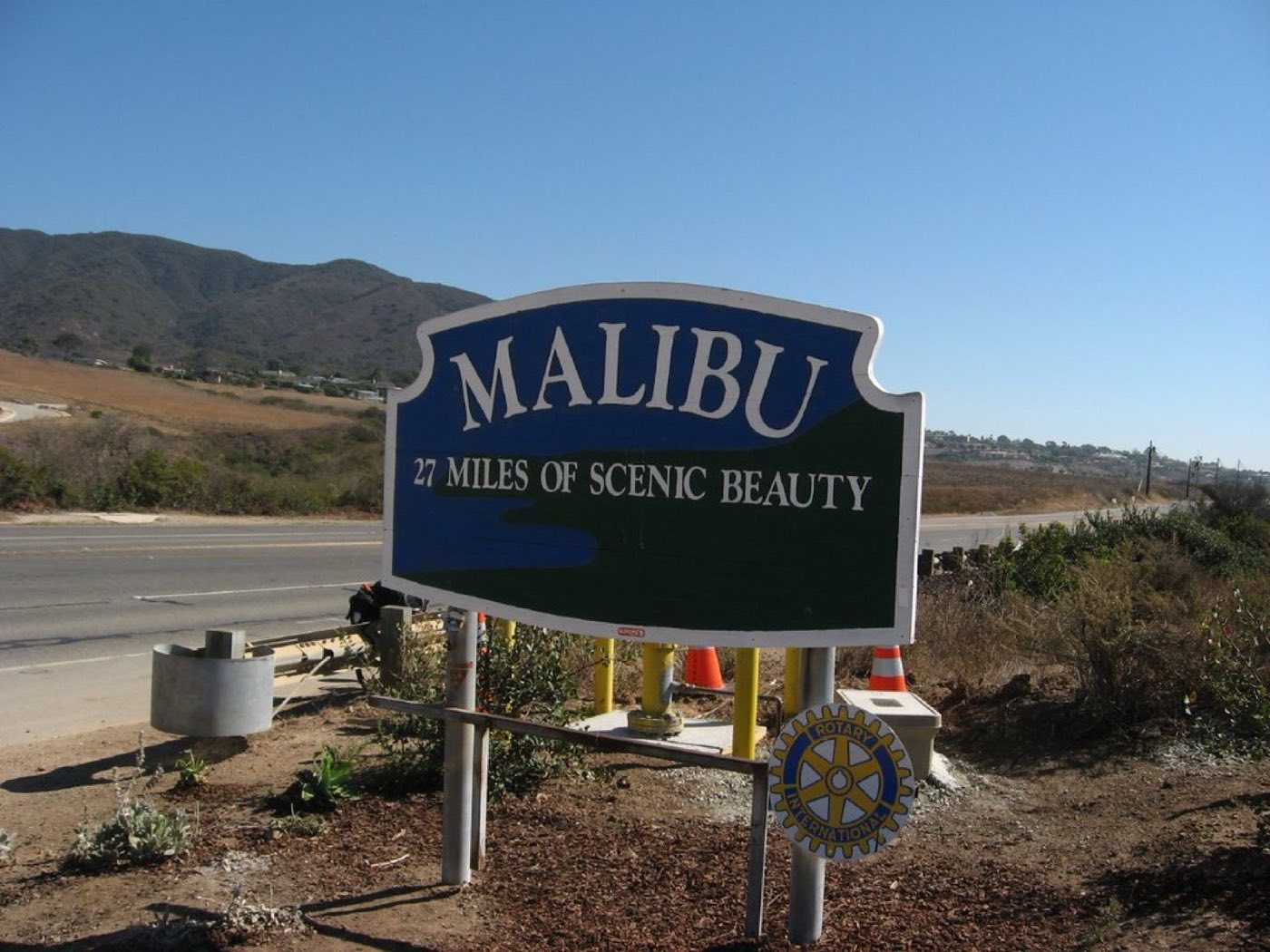 Malibu coastline along the Pacific Coast Highway, California